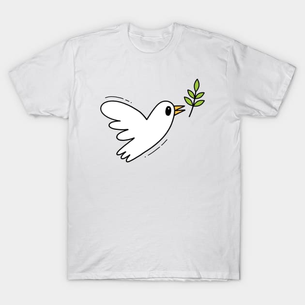 Peace Dove T-Shirt by Andy McNally